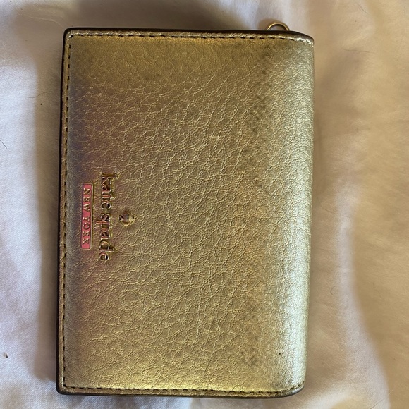 Kate Spade Gold Leather Wallet - Picture 1 of 4
